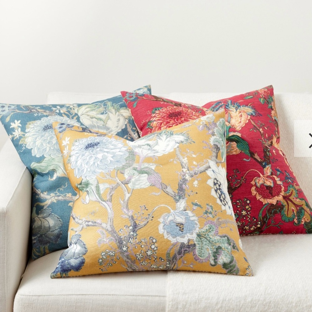 Pottery Barn Dahlia Reversible Pillows